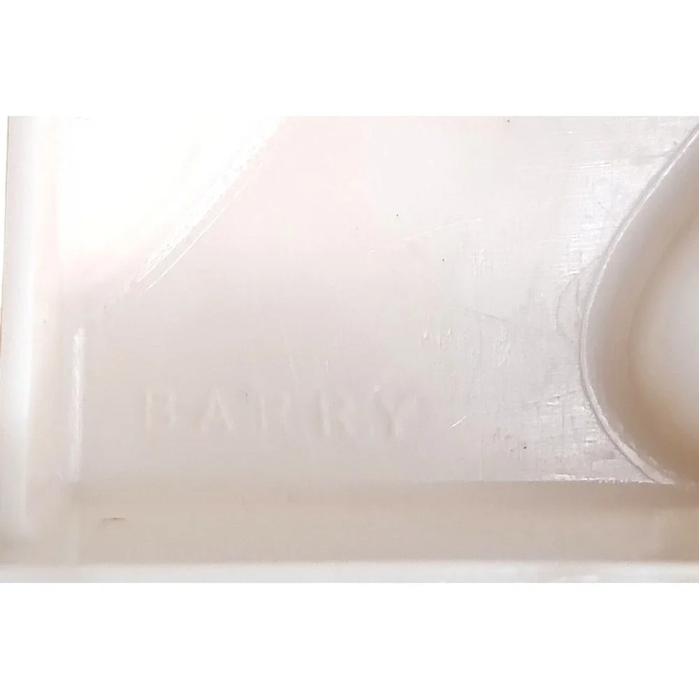 Barry Baking Chocolate Mold White Plastic Fish-Shaped Tool For Confectionery